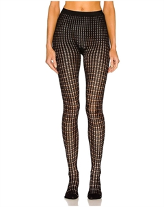 Кружевные колготки из вискозы стрейч, цвет Noir Alaia