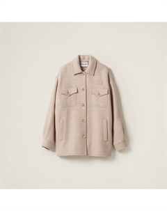 Шерстяная куртка, белый Miu miu