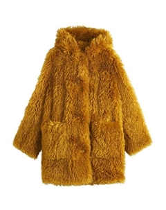 Пальто из искусственного меха миди, зеленый Stand studio