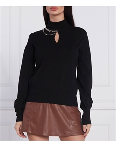 Свитер regular fit, черный Liu jo