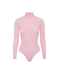 Боди с высоким воротом, цвет baby pink Skims