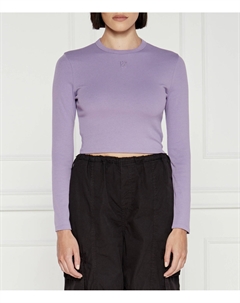 Блуза Dafilomena_3 Cropped Fit, фиолетовый Hugo