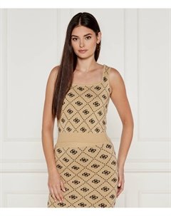 Топ SARAH Slim Fit, бежевый Guess