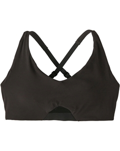 Женский спортивный бюстгальтер Maipo с низкой ударной нагрузкой, черный Patagonia