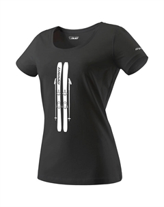 Женская футболка CO с графическим рисунком, черный Dynafit