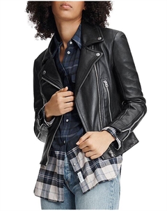 Кожаная косуха Mack rag &bone, черный Rag & bone