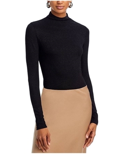 Трикотажный топ металлик, черный Frame