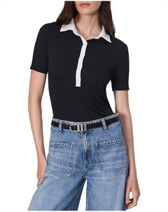 Трикотажная рубашка-поло rag &bone, черный Rag & bone