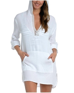 Туника с капюшоном, белый La blanca