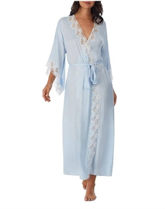 Атласный балетный халат, синий Eileen west