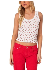 Майка с крутым принтом Berry, белый Edikted