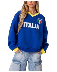 Толстовка оверсайз, синий Edikted