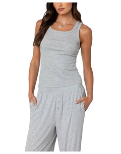 Майка Kylian в рубчик, серый Edikted