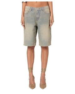 Джинсовые шорты-бермуды Shira, синий Edikted