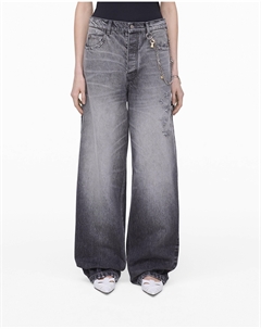 Джинсы Charm Oversize, цвет Bleached Black Marc jacobs