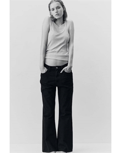 Мешковатые джинсы прямого кроя, черный H&m