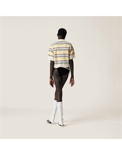 Хлопковые плавки бикини с логотипом, черный Miu miu