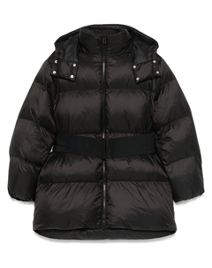 Пальто с поясом, черный Hugo