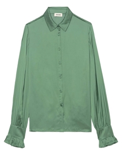 Атласная рубашка Thely, зеленый Zadig&voltaire
