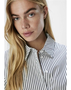 Блузка на пуговицах, кремовый Object