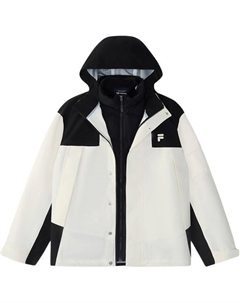 Пуховик унисекс белый Fila fusion