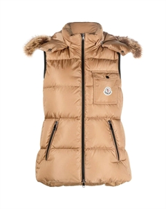 Жилет женский верблюжий, коричневый Moncler