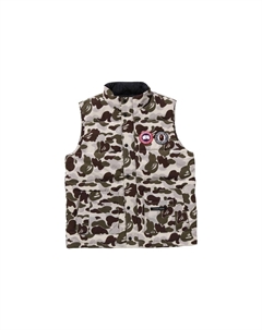 BAPE Co-brand жилет унисекс серый Canada goose