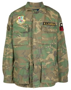 Ralph lauren куртка с камуфляжным узором xl зеленый Ralph lauren