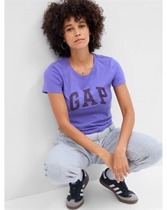 Футболка с логотипом, фиолетовый Gap