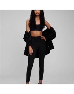 Однотонные леггинсы с высокой посадкой, черный Gap