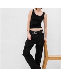 Майка из эластичного модала и хлопка, черный Gap