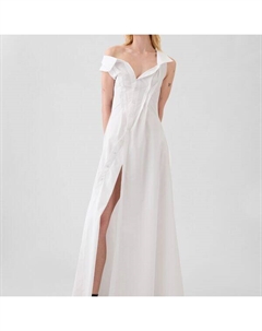 Платье-Рубашка из поплина от зака позена, белый Gap