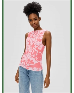 Футболка keine Ärmellänge, цвет mehrfarbig-pink Qs