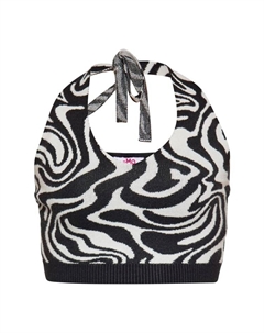 Топ Cropp, цвет wollweiss schwarz Mymo