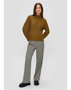 Пуловер Strick langarm, оливковый Qs