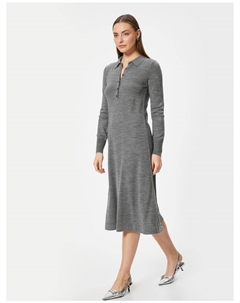 Длинное платье, антрацит Koton