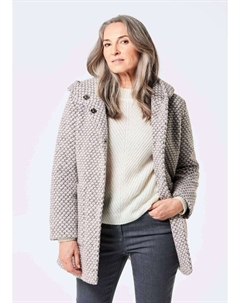 Пальто, цвет rosé/grau/gemustert Goldner