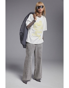 Широкие джинсовые джоггеры, серый H&m