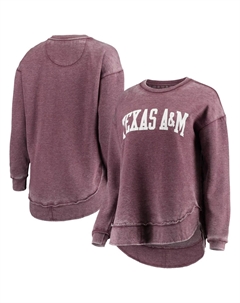 Женский свитшот Pressbox Maroon Texas A&M Aggies Vintage Wash Pullover Unbranded
