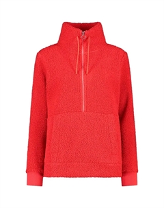 Толстовка 32P3806 half zip, красный Cmp