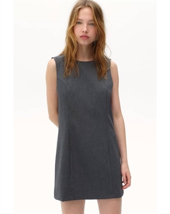 Платье из твила без рукавов, серый H&m