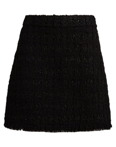 Твидовая мини-юбка, черный Tory burch
