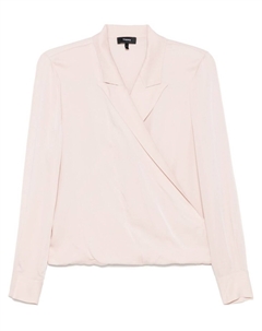 Блузка с заостренными лацканами, розовый Theory