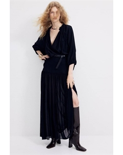 Блузка с объемными рукавами, черный H&m