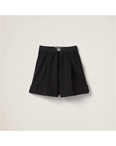 Шорты-Бермуды Grain-de-Poudre, черный Miu miu