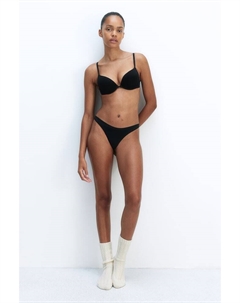 Бюстгальтер супер пуш ап из микрофибры, черный H&m