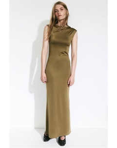 Облегающее платье с юбкой русалкой, зеленый H&m