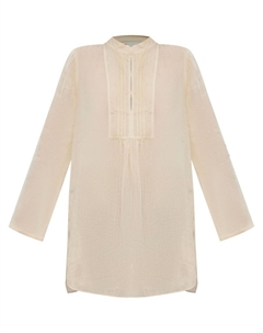 Туника со складками, нейтральный цвет Tory burch