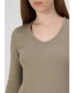 Платье-джемпер V-NECK DRESS Jeans, темно-зеленый Calvin klein