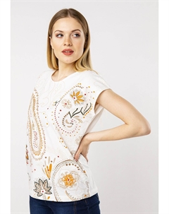 Футболка с принтом, белый Quiosque